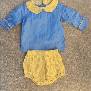 Charming Blue and Yellow Kids Matching Set